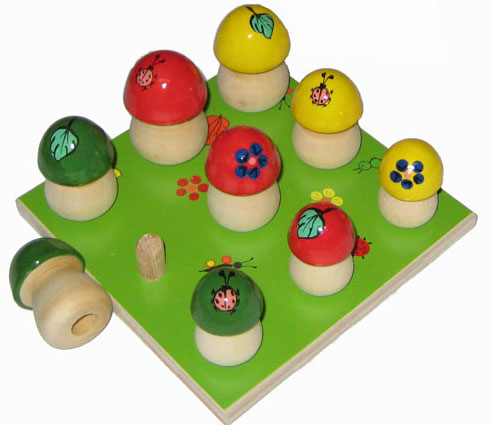 Грибы на поляне 9 шт. с основой  (РНИ)